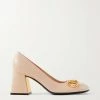GUCCI Pumps Aus Leder Mit Horsebit-Detail ,Neutral