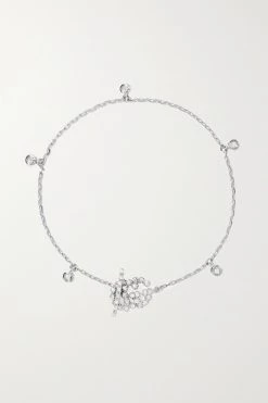 GUCCI GG Running Armband Aus 18 Karat Weißgold Mit Diamanten