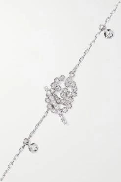 GUCCI GG Running Armband Aus 18 Karat Weißgold Mit Diamanten -Gucci Verkäufe w920 q60 1026