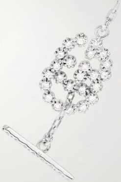 GUCCI GG Running Armband Aus 18 Karat Weißgold Mit Diamanten -Gucci Verkäufe w920 q60 1027