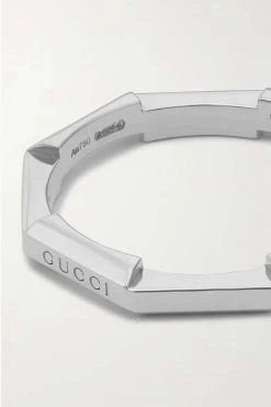 GUCCI Link To Love Ring Aus 18 Karat Weißgold -Gucci Verkäufe w920 q60 1033