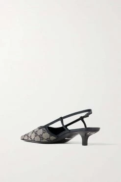 GUCCI Tom Slingback-Pumps Aus Canvas Mit Logo-Jacquard-Muster ,Mitternachtsblau -Gucci Verkäufe w920 q60 107