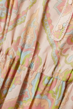 GUCCI Love Parade Maxikleid Aus Baumwoll-Voile Mit Rüschen, Spitzenbesätzen Und Blumenprint ,Beige -Gucci Verkäufe w920 q60 112