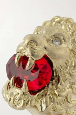 GUCCI Goldfarbener Ring Mit Kristallen -Gucci Verkäufe w920 q60 1128