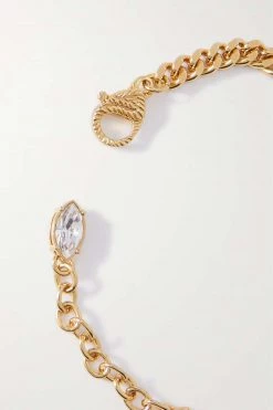 GUCCI Goldfarbenes Armband Mit Kristallen Und Emaille -Gucci Verkäufe w920 q60 1135