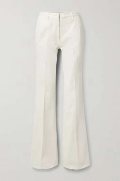 GUCCI Love Parade Hoch Sitzende Jeans Mit Geradem Bein Und Horsebit-Detail ,Weiß