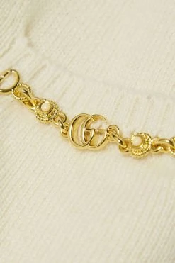 GUCCI Kaschmirpullover Mit Ketten ,Elfenbein -Gucci Verkäufe w920 q60 1153