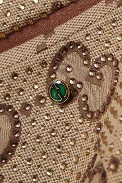 GUCCI Aria Wendbares Cape Aus Canvas Aus Einer Baumwollmischung Mit Jacquard-Muster Und Lederbesätzen ,Camel -Gucci Verkäufe w920 q60 1180