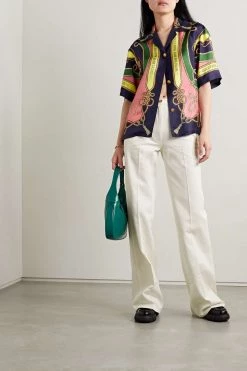 GUCCI Love Parade Hoch Sitzende Jeans Mit Geradem Bein Und Horsebit-Detail ,Weiß -Gucci Verkäufe w920 q60 120