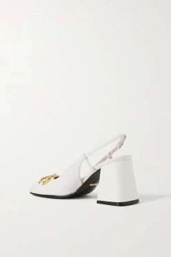 GUCCI Baby Slingback-Pumps Aus Leder Mit Horsebit-Detail ,Weiß -Gucci Verkäufe w920 q60 1222