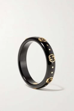 GUCCI Icon Ring Aus Zirkon Und 18 Karat Gold -Gucci Verkäufe w920 q60 1238