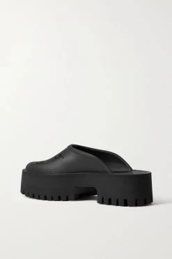 GUCCI Elea Mules Aus Perforiertem Gummi Mit Plateau ,Schwarz -Gucci Verkäufe w920 q60 1247