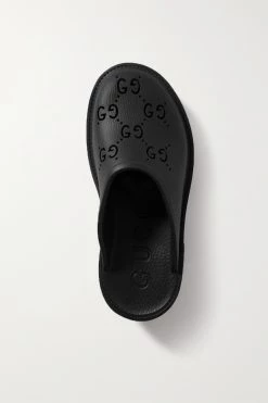 GUCCI Elea Mules Aus Perforiertem Gummi Mit Plateau ,Schwarz -Gucci Verkäufe w920 q60 1249