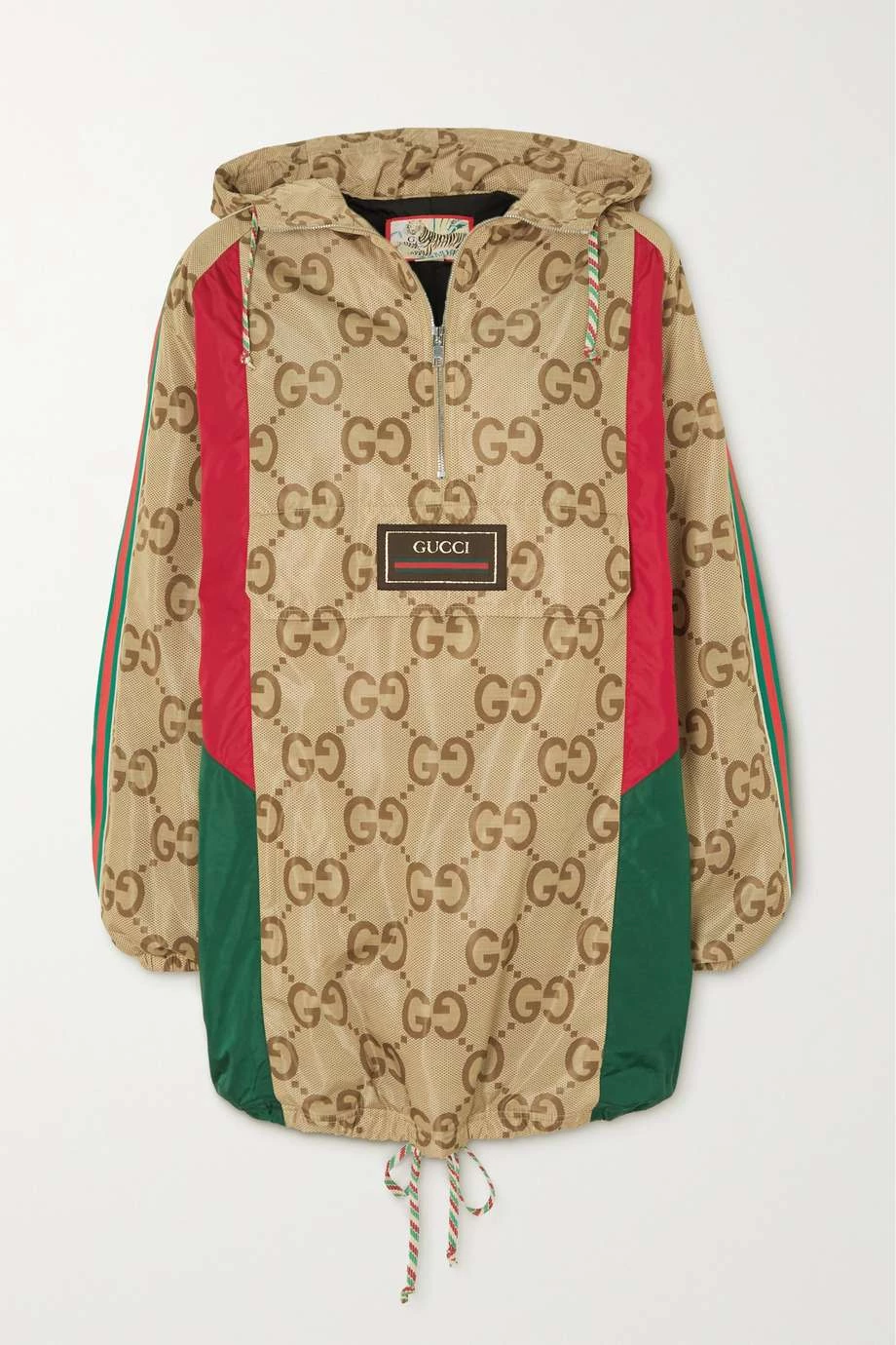 GUCCI Chinese New Year Kapuzenjacke Aus Bedrucktem Shell Mit Applikationen ,Braun 1 GUCCI Chinese New Year Kapuzenjacke Aus Bedrucktem Shell Mit Applikationen ,Braun