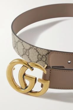 GUCCI GG Marmont Gürtel Aus Beschichtetem, Bedrucktem Canvas Mit Lederbesätzen ,Beige 5 GUCCI GG Marmont Gürtel Aus Beschichtetem, Bedrucktem Canvas Mit Lederbesätzen ,Beige -Gucci Verkäufe w920 q60 1267