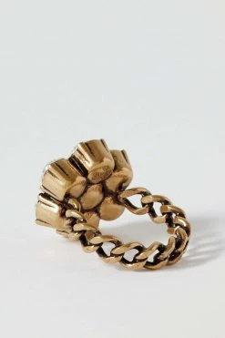 GUCCI GG Marmont Goldfarbener Ring Mit Kristallen -Gucci Verkäufe w920 q60 1285