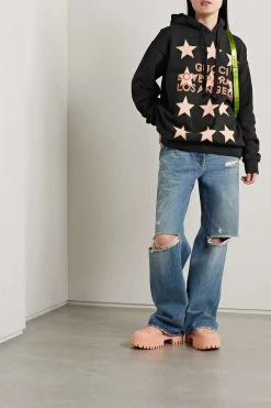 GUCCI Love Parade Oversized-Hoodie Aus Baumwoll-Jersey Mit Print ,Schwarz -Gucci Verkäufe w920 q60 130