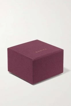 GUCCI Icon Ring Aus Synthetischem Korund, Zirkon Und 18 Karat Gold -Gucci Verkäufe w920 q60 1310