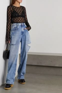 GUCCI Besticktes Oberteil Aus Tüll Aus Einer Baumwollmischung ,Schwarz 11 GUCCI Besticktes Oberteil Aus Tüll Aus Einer Baumwollmischung ,Schwarz -Gucci Verkäufe w920 q60 1315