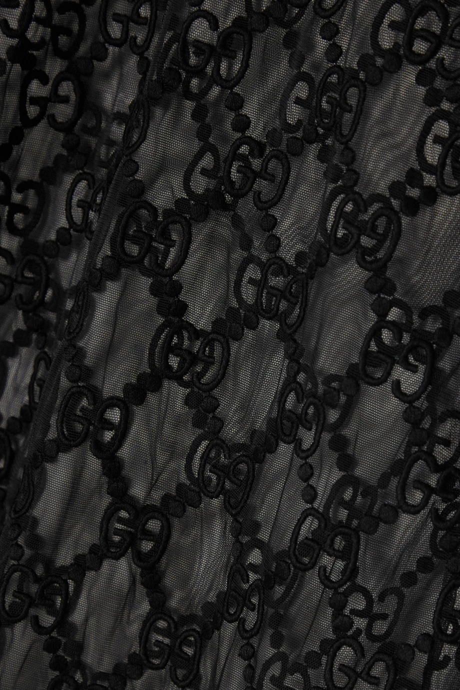GUCCI Besticktes Oberteil Aus Tüll Aus Einer Baumwollmischung ,Schwarz 6 GUCCI Besticktes Oberteil Aus Tüll Aus Einer Baumwollmischung ,Schwarz – Bild 6