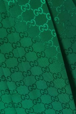 GUCCI Aria Hose Mit Weitem Bein Aus Jacquard Aus Einer Baumwollmischung ,Grün -Gucci Verkäufe w920 q60 1335