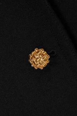 GUCCI Wollmantel Mit Stickerei ,Schwarz -Gucci Verkäufe w920 q60 1396