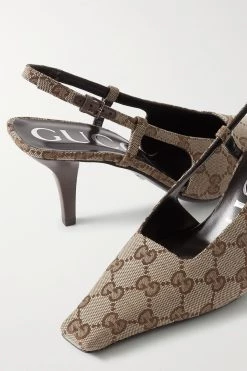 GUCCI Tom Slingback-Pumps Aus Canvas Mit Logo-Jacquard-Muster ,Beige 7 GUCCI Tom Slingback-Pumps Aus Canvas Mit Logo-Jacquard-Muster ,Beige -Gucci Verkäufe w920 q60 1409