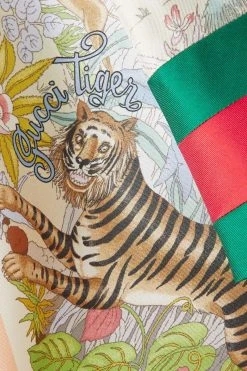 GUCCI Chinese New Year Hemd Aus Bedrucktem Seiden-Twill Mit Streifen ,Pink -Gucci Verkäufe w920 q60 1430