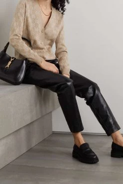 GUCCI Cardigan Aus Jacquard-Strick Aus Einer Baumwollmischung In Metallic-Optik ,Camel -Gucci Verkäufe w920 q60 1468