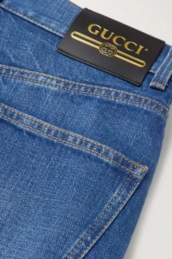 GUCCI Chinese New Year Jeansshorts Mit Stickerei ,Blau -Gucci Verkäufe w920 q60 1484