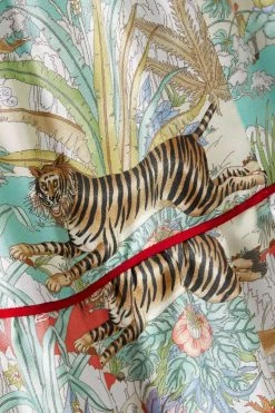 GUCCI Chinese New Year Midirock Aus Bedrucktem Seiden-Twill ,Grün -Gucci Verkäufe w920 q60 1521