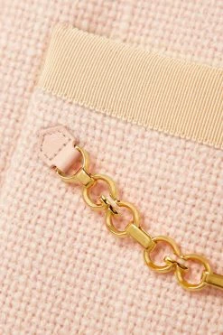 GUCCI Mantel Aus Einer Wollmischung Mit Ketten ,Creme -Gucci Verkäufe w920 q60 1533