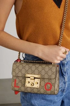 GUCCI Saint Valentine Schultertasche Aus Beschichtetem Canvas Mit Print ,Rot -Gucci Verkäufe w920 q60 1561