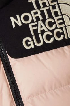 GUCCI + The North Face Daunenjacke Aus Gestepptem Shell Mit Kapuze Und Stickerei ,Pink -Gucci Verkäufe w920 q60 1572