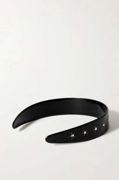 GUCCI Haarreif Aus Harz Mit Kristallen ,Schwarz -Gucci Verkäufe w920 q60 1592