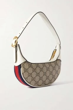 GUCCI Ophidia Schultertasche Aus Beschichtetem Canvas Mit Print, Besätzen Aus Strukturiertem Leder Und Webstreifen ,Weiß -Gucci Verkäufe w920 q60 1596