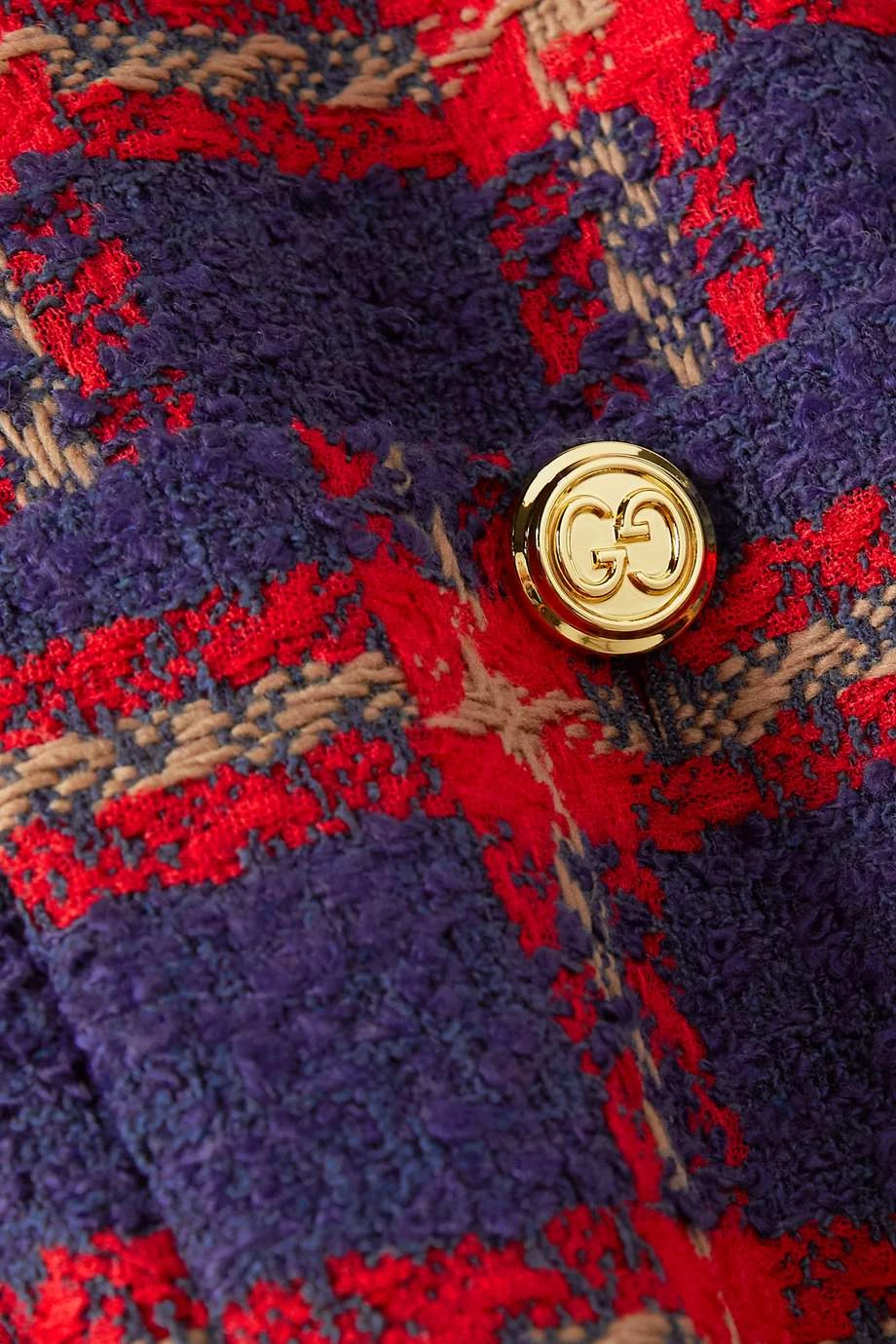 GUCCI Jacke Aus Kariertem Tweed ,Schwarz 4 GUCCI Jacke Aus Kariertem Tweed ,Schwarz – Bild 4