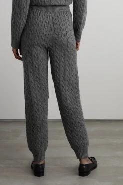 GUCCI Jogginghose Aus Kaschmir In Zopfstrick ,Grau -Gucci Verkäufe w920 q60 1712