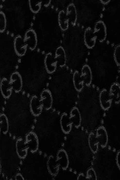 GUCCI Hemd Aus Devoré-Samt ,Schwarz -Gucci Verkäufe w920 q60 1735