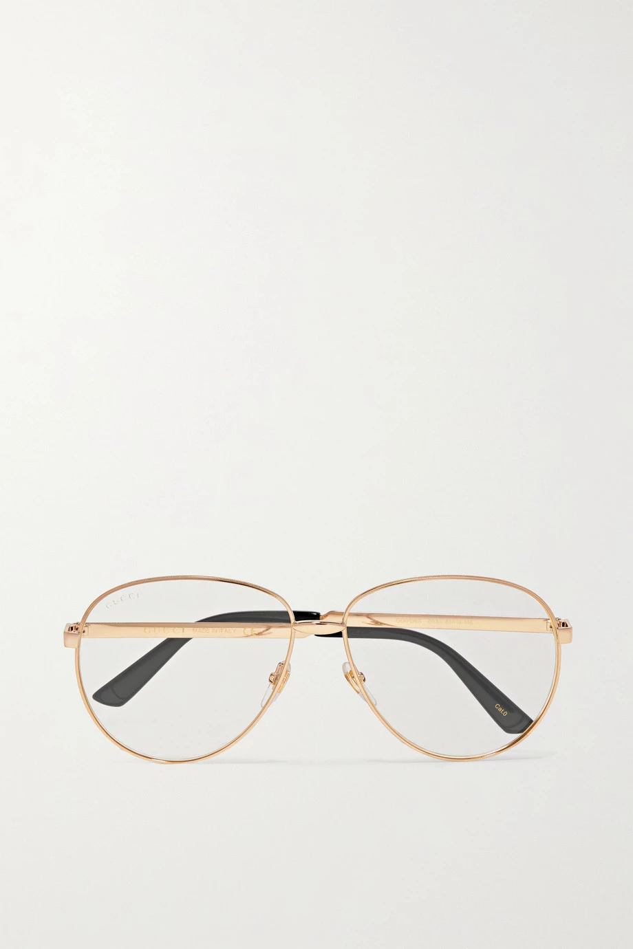 GUCCI EYEWEAR Goldfarbene Pilotenbrille 1 GUCCI EYEWEAR Goldfarbene Pilotenbrille