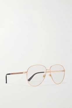 GUCCI EYEWEAR Goldfarbene Pilotenbrille 7 GUCCI EYEWEAR Goldfarbene Pilotenbrille -Gucci Verkäufe w920 q60 1758