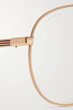 GUCCI EYEWEAR Goldfarbene Pilotenbrille 8 GUCCI EYEWEAR Goldfarbene Pilotenbrille -Gucci Verkäufe w920 q60 1759