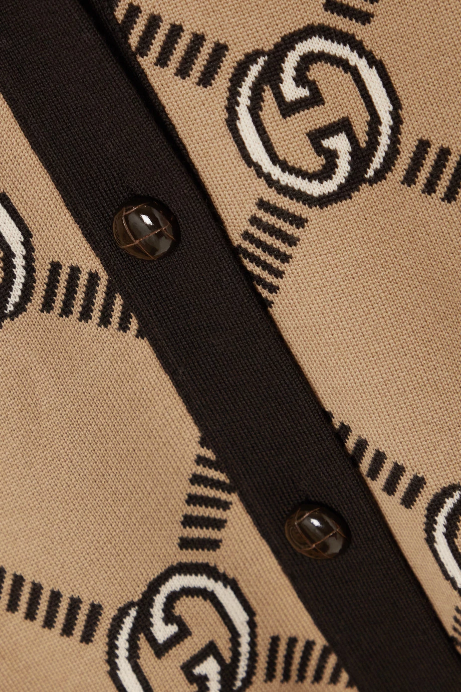 GUCCI Wendbarer Cardigan Aus Einer Wollmischung Mit Jacquard-Muster ,Beige 5 GUCCI Wendbarer Cardigan Aus Einer Wollmischung Mit Jacquard-Muster ,Beige – Bild 5