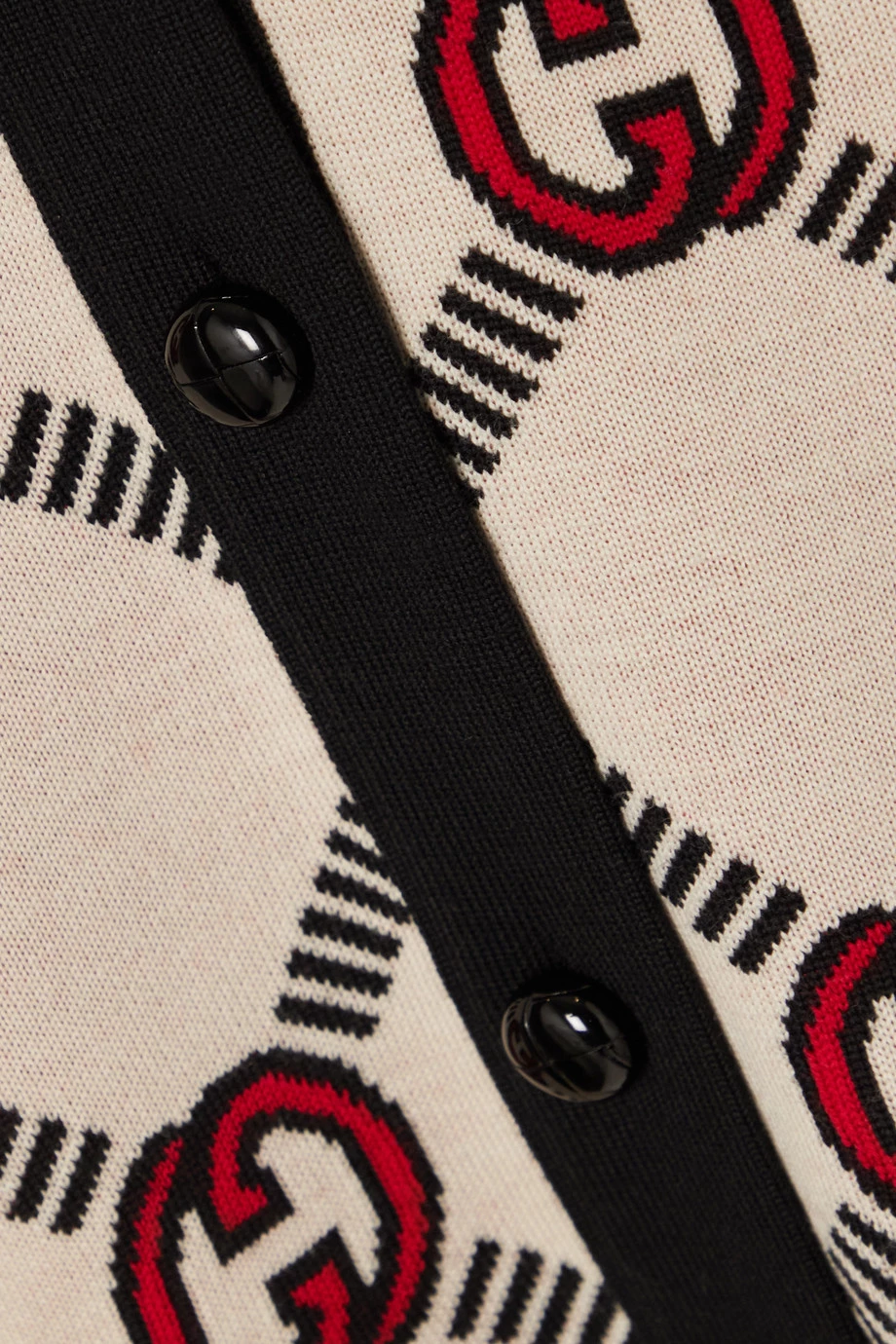 GUCCI Wendbarer Cardigan Aus Einer Wollmischung Mit Jacquard-Muster ,Creme 5 GUCCI Wendbarer Cardigan Aus Einer Wollmischung Mit Jacquard-Muster ,Creme – Bild 5