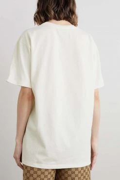 GUCCI + The North Face T-Shirt Aus Baumwoll-Jersey Mit Print ,Weiß -Gucci Verkäufe w920 q60 1801