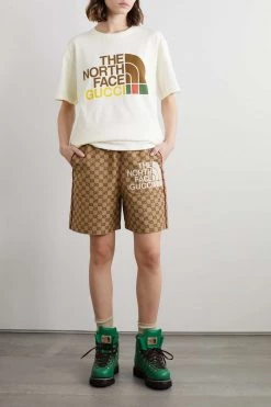 GUCCI + The North Face T-Shirt Aus Baumwoll-Jersey Mit Print ,Weiß -Gucci Verkäufe w920 q60 1803