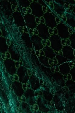 GUCCI Oversized-Hemd Aus Devoré-Samt ,Grün -Gucci Verkäufe w920 q60 1824