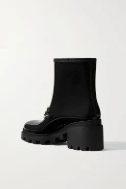 GUCCI Trip Gummistiefel Mit Horsebit-Detail ,Schwarz -Gucci Verkäufe w920 q60 1828