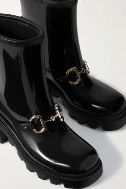 GUCCI Trip Gummistiefel Mit Horsebit-Detail ,Schwarz -Gucci Verkäufe w920 q60 1829