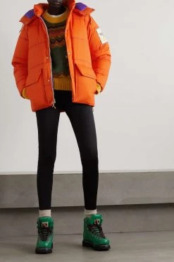 GUCCI + The North Face Daunenjacke Aus Gestepptem Shell Mit Print Und Kapuze ,Orange -Gucci Verkäufe w920 q60 1836